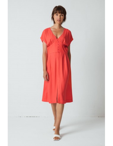 Robe Andone corail en EcoVero SKFK vous aussi creer 