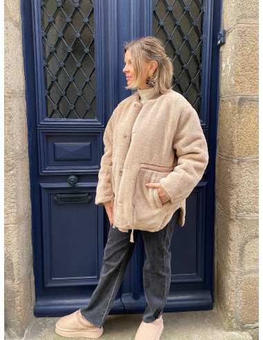 Manteau réversible beige  Almé Venez découvrir notre 