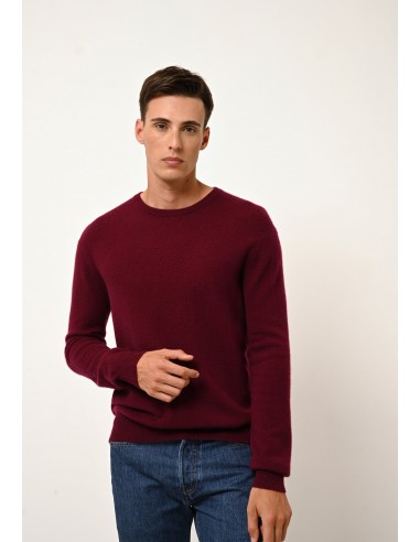 HOWARD pull col rond bordeaux les ctes