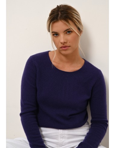 VIVIAN pull col rond purple soldes