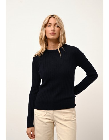 AVANA pull col rond navy Livraison rapide