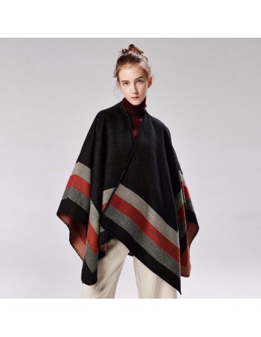 Cape Poncho Femme Hiver une grave pollution 