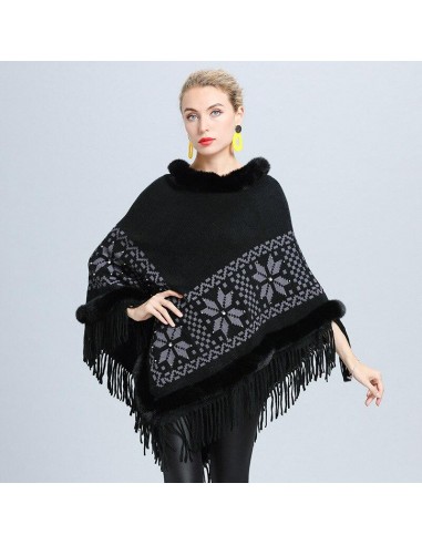 Poncho avec Fourrure l'achat 