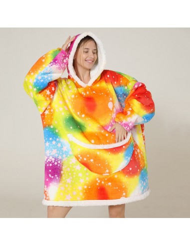 Poncho Polaire Femme Multicolore pas cher 