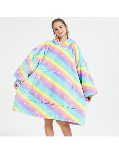 Poncho Polaire Femme Arc-en-Ciel pas cher chine