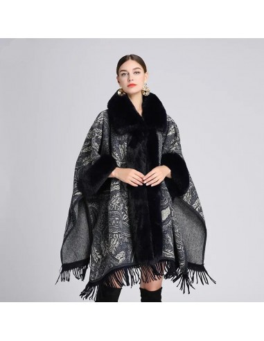 Poncho Fourrure Paisley du meilleur 