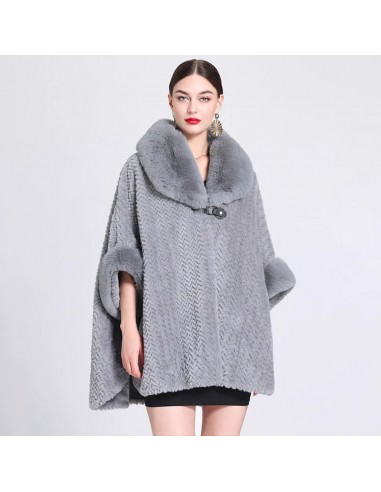 Poncho Fausse Fourrure Femme le des métaux précieux