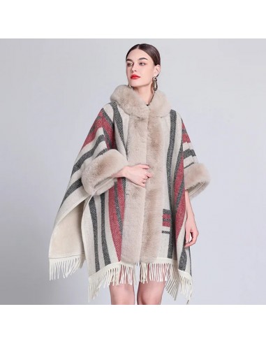 Poncho Fourrure Bohème pour bénéficier 