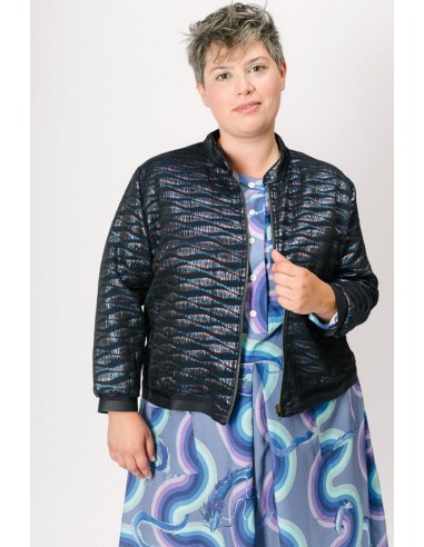 Veste "Bomber" jacquard Vibrations et doublure motif Dragons Par le système avancé 